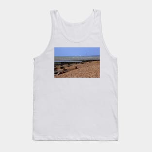 Angmering on Sea Beach Sussex England Tank Top